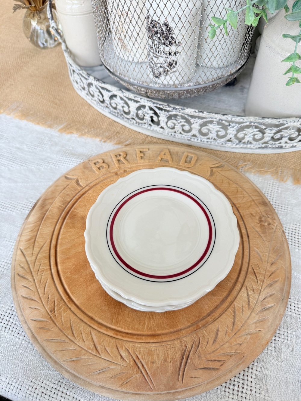 6 1950's Restaurant Bread and Butter Plates made in USA - Picture 12 of 13